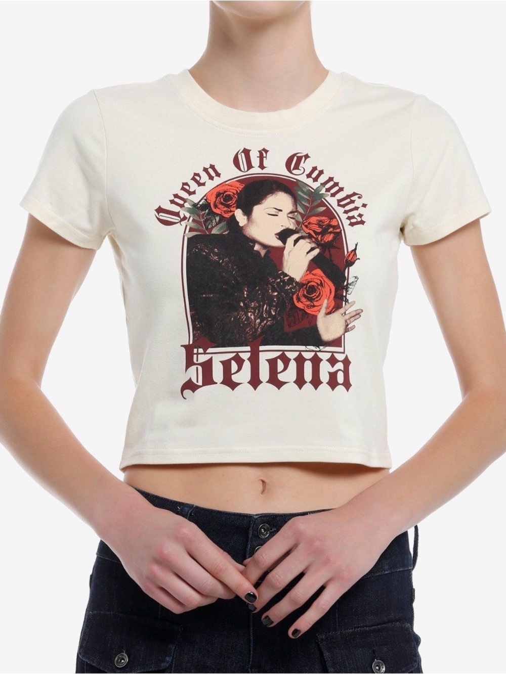 Selena Queen of Cumbia Graphic Baby Tee